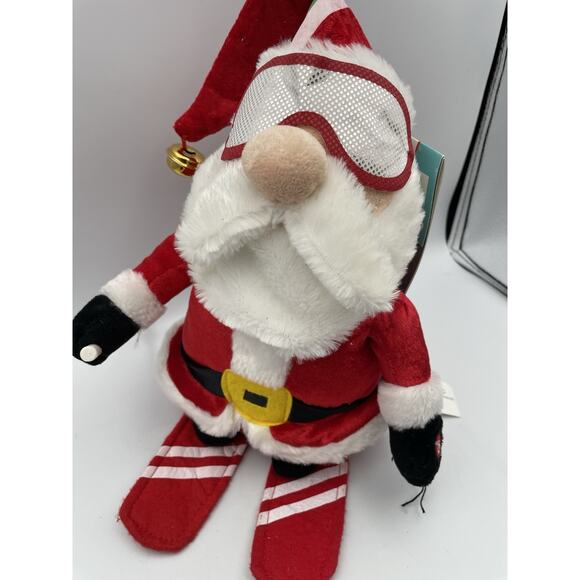 NWT Gemmy Dancing Santa Claus Skiing Animated Plush - Picture 4 of 9